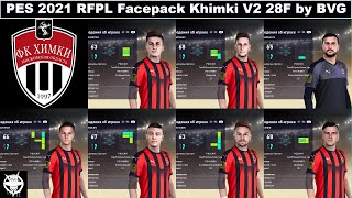 PES 2021 RFPL Facepack Khimki V2 28F by BVG [upl. by Spark]