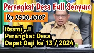 Selamat Perangkat Desa 2024 Dapat Gaji ke 13 [upl. by Candida]