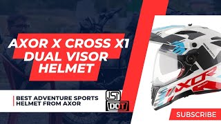 Axor X Cross X1 Dual Visor Helmet Features 🔥 Best Adventure Sports Helmet under 10000 axorhelmets [upl. by Hedy]