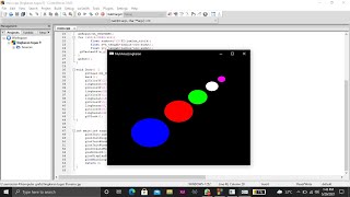 Tutorial Membuat Lingkaran Di Opengl  CodeBlocks [upl. by Anawik308]