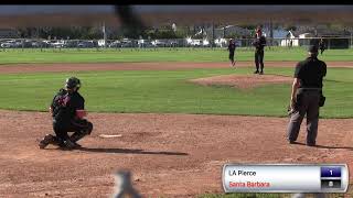 Santa Barbara vs LA Pierce Baseball [upl. by Marbut]