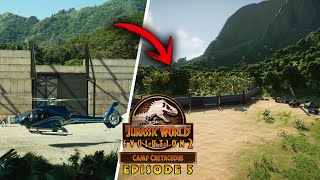 HOW TO BUILD INDOMINUS REX ENCLOSURE  Camp Cretaceous Park Build 5  Jurassic World Evolution 2 [upl. by Gwendolin452]