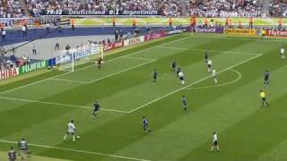 WM 2006 Deutschland Argentinien 11 Klose Live ARD [upl. by Ittam]