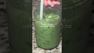 VIRAL Cold Whisked Matcha Worth The Hype shorts [upl. by Heddy]