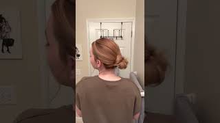 If you struggle with messy buns watch this Messy bun tutorial EASY [upl. by Camey]