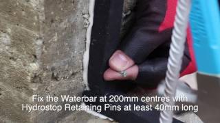 How to Install Hydrophillic Waterbars  Premcrete Hydrostop BR [upl. by Essie]