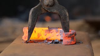 Forging a khurpi to dig the garden  blacksmith [upl. by Dory]