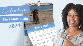 Calendario 2024 Almanaque editable para imprimir  personaliza tu calendario [upl. by Ykcim85]