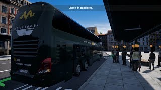 Fernbus Simulator  Autobús doble piso Neoplan Skyliner  Destino Hamburgo [upl. by Rastus703]