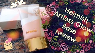 Heimish Artless Glow Base Review [upl. by Querida]