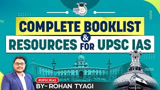 Complete Booklist amp Resources for Prelims amp Mains UPSC CSE toppers choice  IAS Exam 2024  StudyIQ [upl. by Aed]