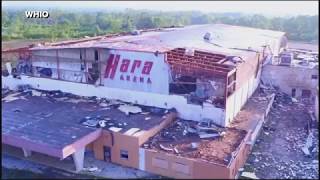 Ohio tornado 2019 aerial video of the devastation [upl. by Nosrettap666]