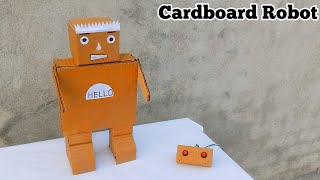 how to make a remote control robot with cardboard at home [upl. by Hploda305]