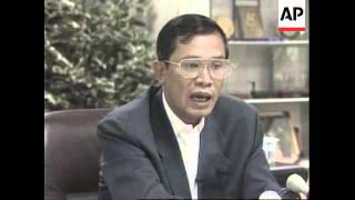 CAMBODIA PRIME MINISTER HUN SEN INTERVIEWED [upl. by Alaehcim279]