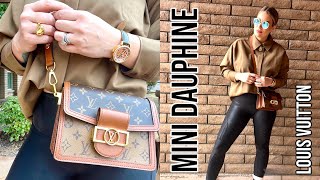 LOUIS VUITTON MINI DAUPHINE  FIRST IMPRESSIONS  WIMB  PROS amp CONS [upl. by Odrareve]