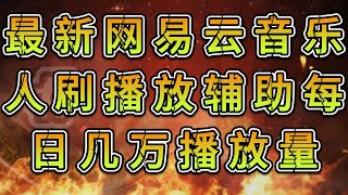 每日几万播放量【自动科技使用教程】 最新网易云音乐人刷播放辅助， [upl. by Niels]