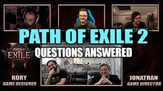 PATH of EXILE 2 GGG Answers All Our Questions  Pause on DC Pickup Radius amp Cast on Dodge Roll [upl. by Devonna947]