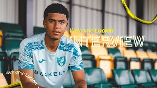 FIRST INTERVIEW  Lucien Mahovo agrees to sign for Norwich City [upl. by Ys]