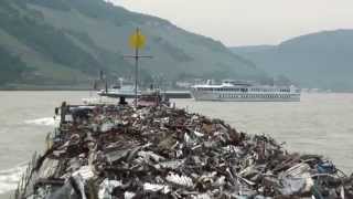 Auf dem Rhein durch die Loreley mit Vorspannschlepper [upl. by Letizia]