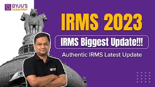 All About IRMS Recruitment 2023  IRMS 2023 Biggest Official Update  IRMS Notification 2023 [upl. by Ledarf36]