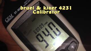 ND9 vs Bruel Kjaer 4231 Sound Calibrator [upl. by Anirt]