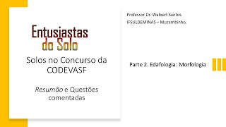 Concurso Agrônomo  Solos Morfologia  Resumo e questões comentadas Perito ITEP Meio Ambiente [upl. by Klaus833]