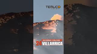 🟠 Nos comparten videos desde el volcan villarrica invierno2024 pucon araucania turismo [upl. by Laro]