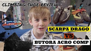 Climbing Shoe Comparison Scarpa Drago vs Butora Arco Comp [upl. by Christabel]