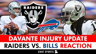 Davante Adams Injury News  Raiders vs Bills INSTANT PostGame Reaction Jimmy G STUNK  NFL Week 2 [upl. by Nodnarbal]