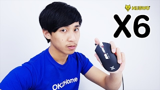 รีวิวเมาส์ Nubwo X6 ARK เมาส์มาโครพร้อมไฟ RGB 168 ล้านสี [upl. by Ragucci97]