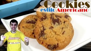 COOKIES AMERICANAS😍🍫😋 Galletas con chips de chocolate Receta fácil Receta  257 [upl. by Barhos]