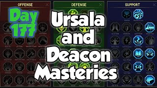 Raid Shadow Legends Day 177 Masteries for Ursala the Mourner and Deacon Armstrong [upl. by Noxin]