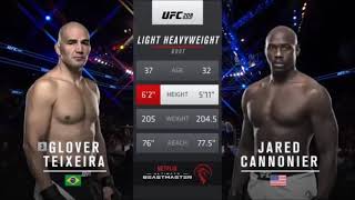 Glover Teixeira vs Jared Cannonier [upl. by Erdnassac]