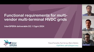 Webinar Functional requirements for multi vendor multi terminal HVDC grids [upl. by Anawd67]