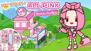 Miga World NEW UPDATE PINK🦩HOUSE DESIGN  ALL PINK DECORATIONS  Miga town tocaboca [upl. by Greta828]