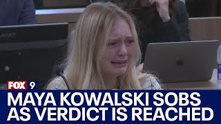 Maya Kowalski sobs as verdict is reached in trial [upl. by Hittel892]