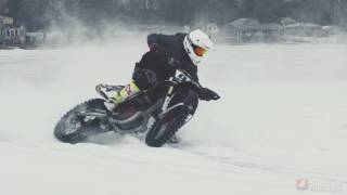 2017 Ice Track Racing  American Flat Track Style [upl. by Idahs416]