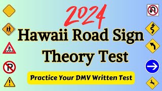 Hawaii DMV Written Road Signs Test 2024  Driving License  DMV Computer Test in Hawaii USA  Q amp A [upl. by Nnylakcaj]