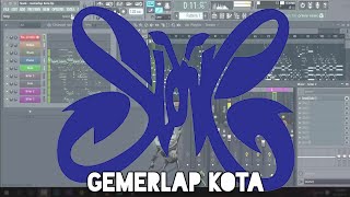 Slank  Gemerlap Kota Karaoke FL Studio [upl. by Bremen]