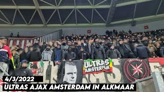 ULTRAS AJAX AMSTERDAM IN ALKMAAR  AZ Alkmaar vs Ajax Amsterdam 432022 [upl. by Blanchard368]