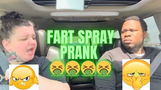 Fart spray prank on girlfriend She was mad😡😡😡😡 [upl. by Lolande]