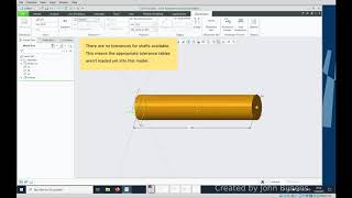 PTC Creo 7 How to assign a tolerance from the ISO System of Limits amp Fits to a shaft diameter [upl. by Yliak424]