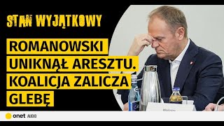 Romanowski uniknął aresztu Koalicja zalicza glebę Tusk uderza w człowieka Macierewicza [upl. by Wartow]