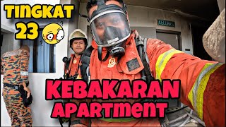 💢ASAP TEBAL DI TINGKAT 23 😱KEBAKARAN BANGUNAN  CELORENG BOMBA [upl. by Einnhoj]