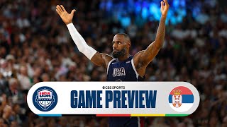 Olympic Basketball Preview Team USA faces Serbia as winner advances to Gold Medal game  CBS Sports [upl. by Narah]