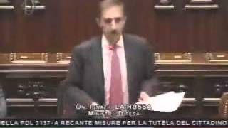 Lo scontro La Russa Fini alla Camera dei deputati [upl. by Aicenek647]