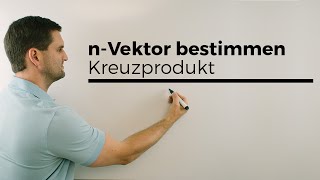 nVektor bestimmen mit Kreuzprodukt Vektorprodukt Vektorgeometrie  Mathe by Daniel Jung [upl. by Ahsilat]