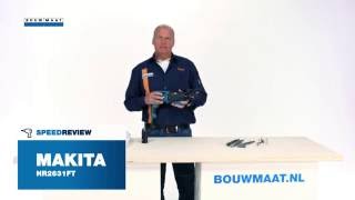 Makita HR2631FT combihamer Speedreview [upl. by Attekram]