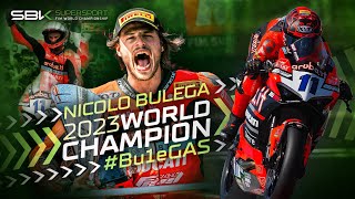 Nicolo Bulega is the 2023 FIM WorldSSP Champion 👑  Bu1eGAS [upl. by Tare]