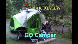 Sylvansport GO Camper  2 Year Review  Tiny Trailer Camper [upl. by Yzeerb]